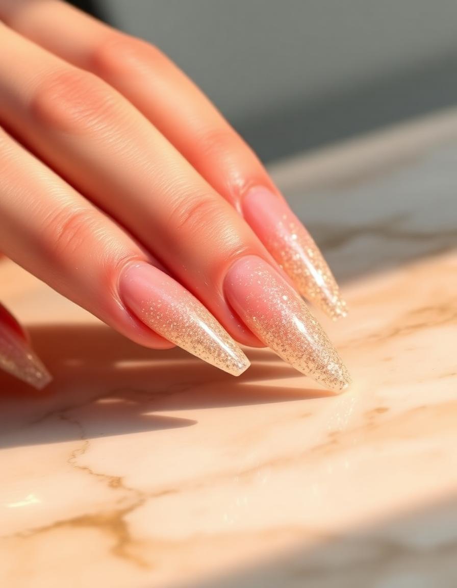 NagÅ³ darbas â Champagne glitter